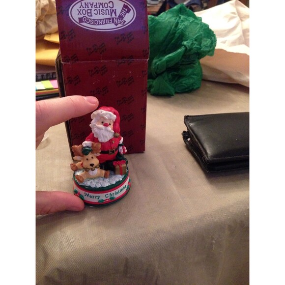 San Francisco Music Box Co Merry Christmas Mini Figurine 31-29230-6-00 Santa - Picture 4 of 5